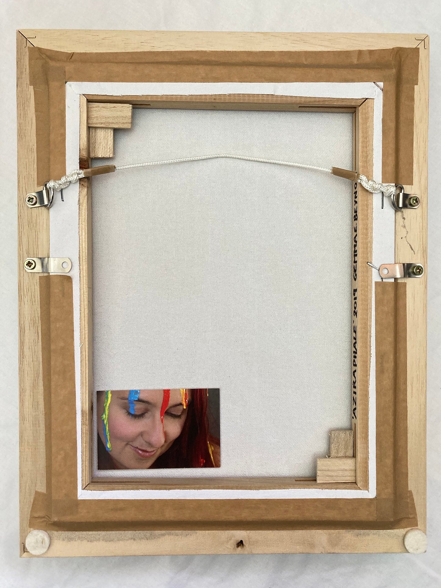 Back of Painting of Aziraphael Good Omens Michael Sheen