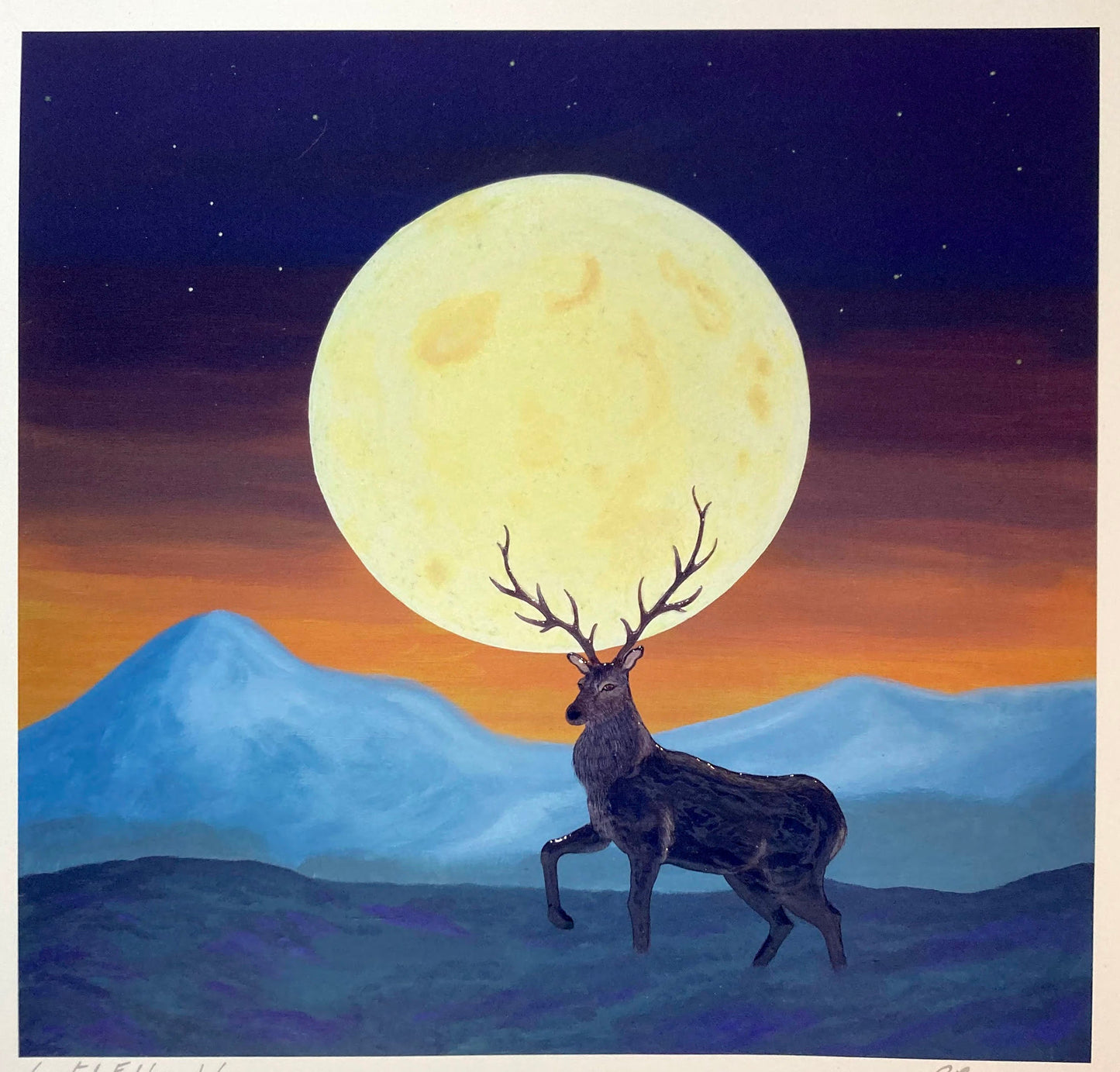 The Buck Moon Giclee Print