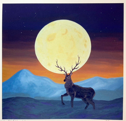 The Buck Moon Giclee Print